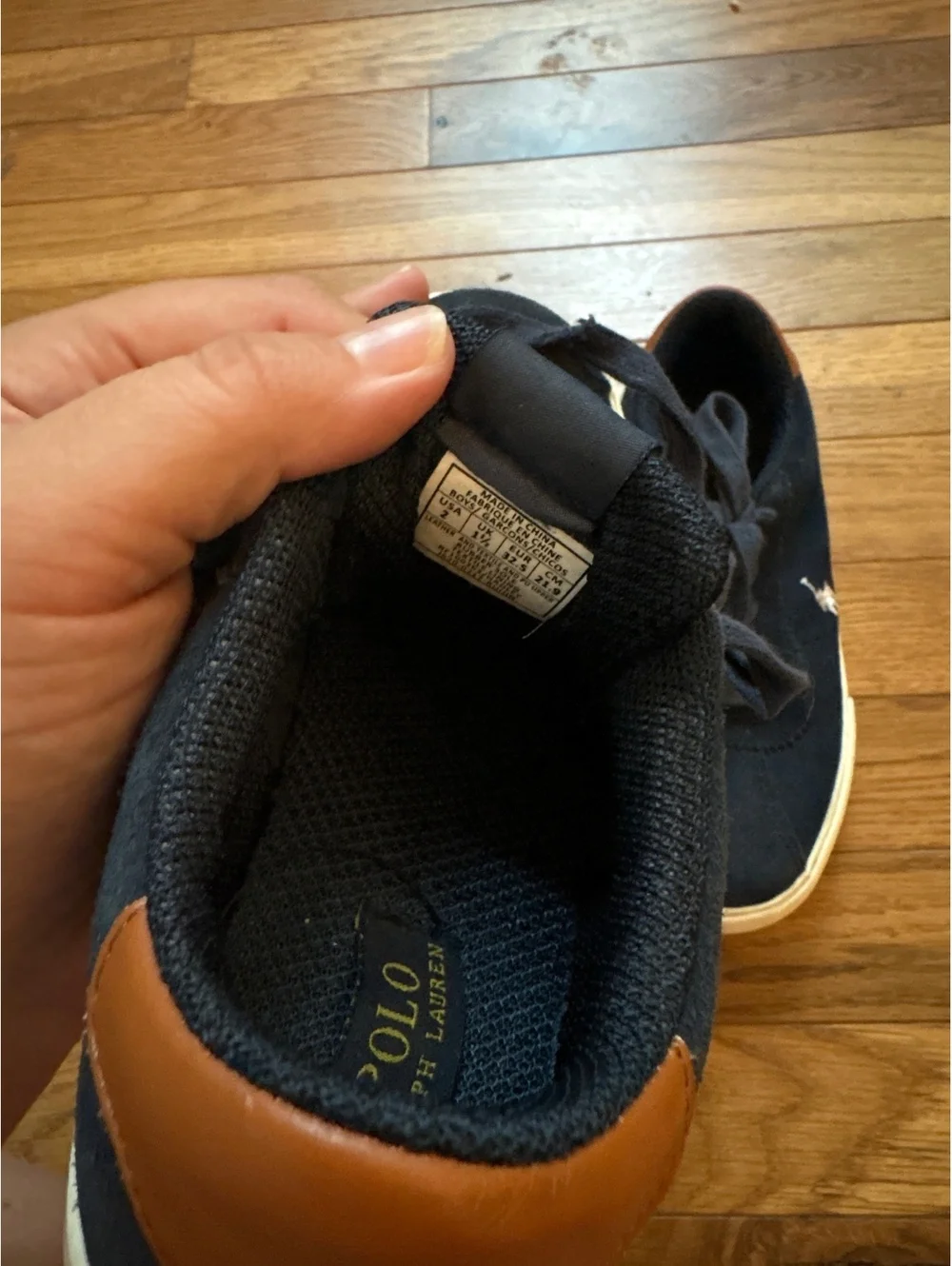Boys size 2y polo Ralph Lauren shoes